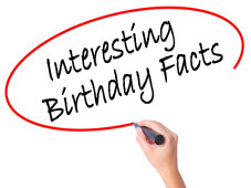 Interesting birthday facts